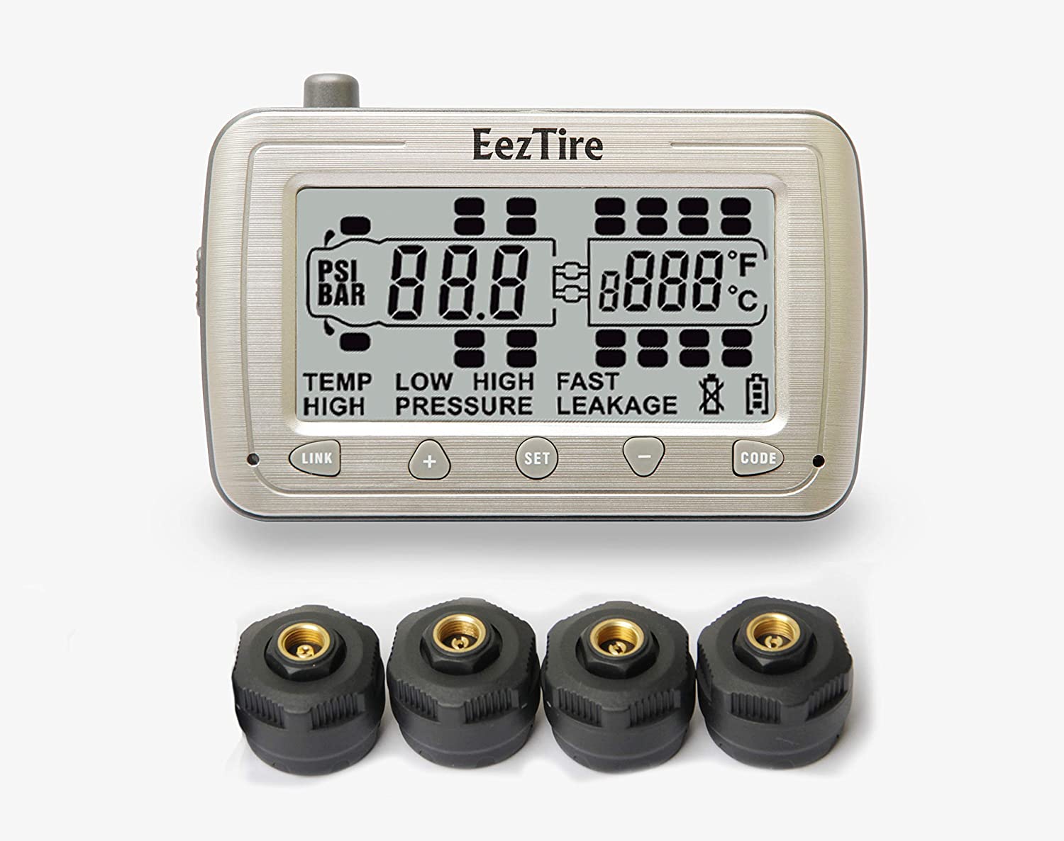 EEZTire-TPMS Real Time/24x7 Tire Pressure Monitoring System (TPMS4) 