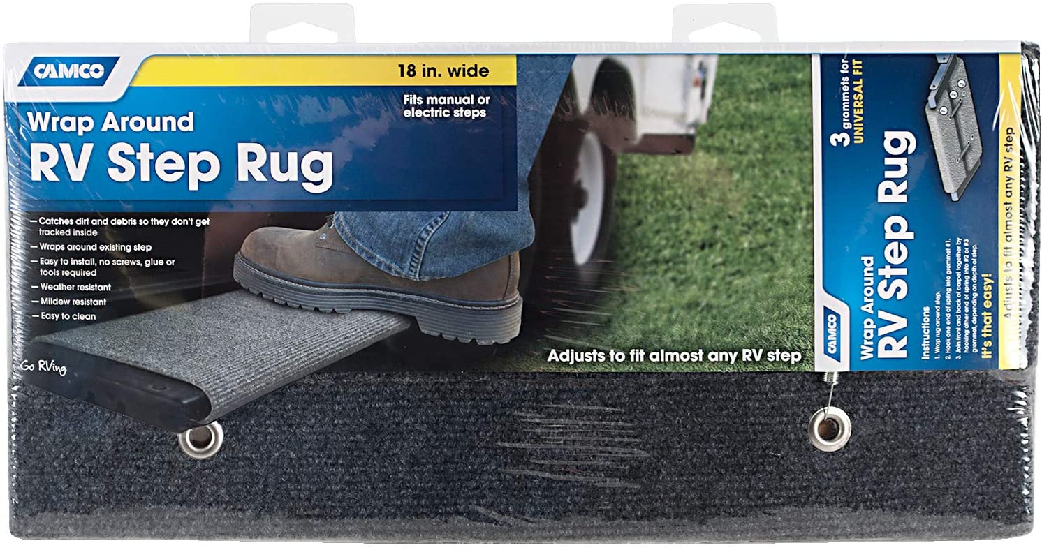 Camco 42925 18" Gray Step Rug