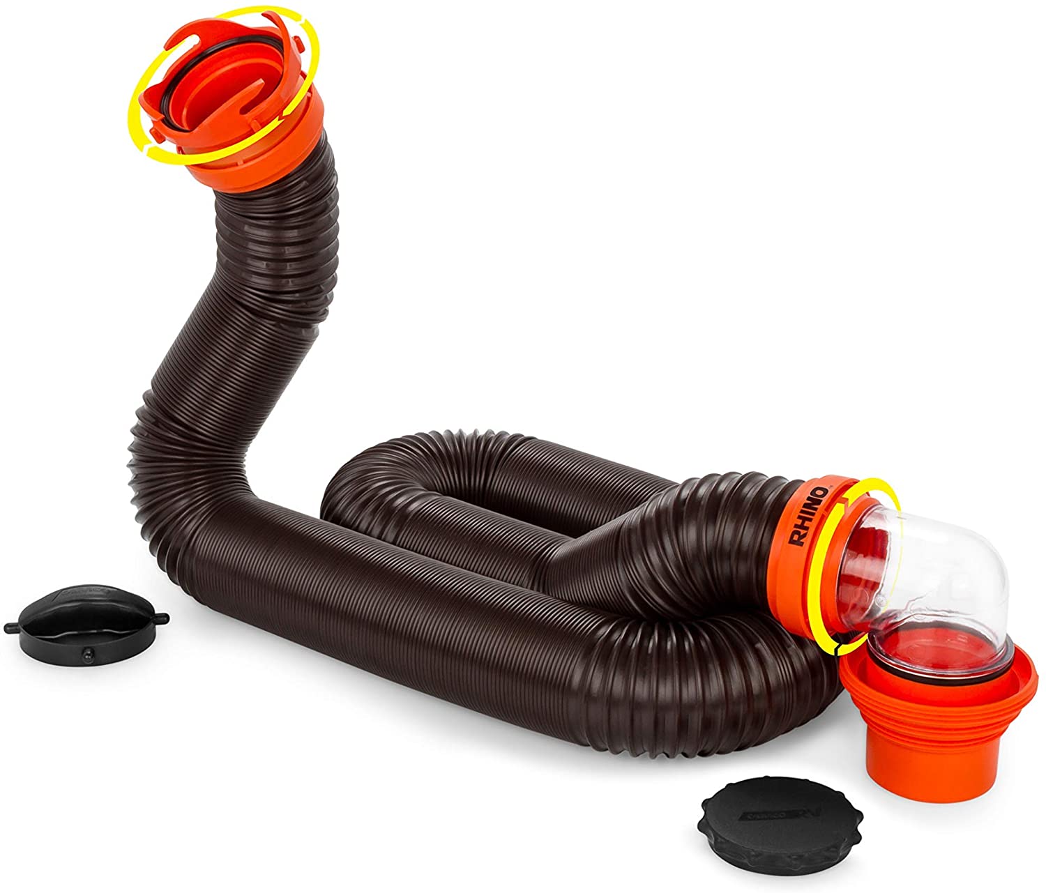 Camco RhinoFLEX 15ft RV Sewer Hose Kit